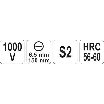 Šroubovák plochý 6.5 x 150 mm izolovaný 1kV