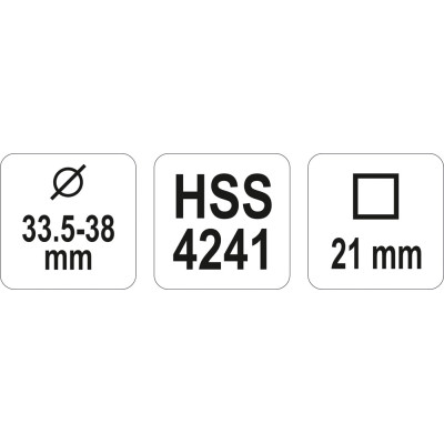 Výstružník nastavitelný HSS 33,5-38 mm2, délka 310 mm