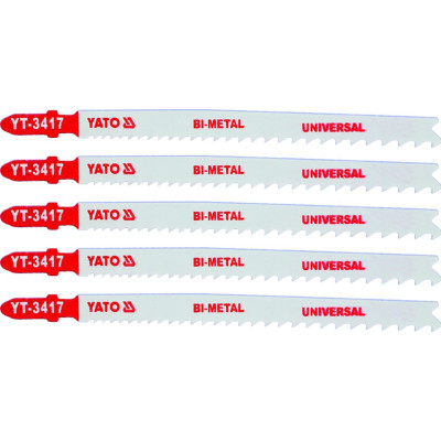 List pilový do přímočaré pily 130 mm UNI TPI10-5 5 ks Bi-Metal