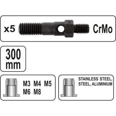 Nýtovací kleště pákové M3-M8 300mm