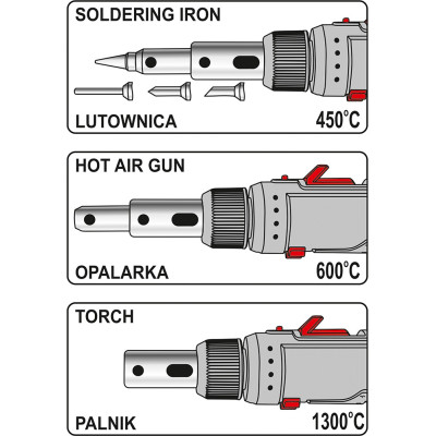 Pájka plynová 3v1, 30-70W,30ML