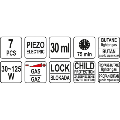 Pájka plynová 3v1, 30-70W,30ML