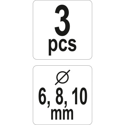 Unášeč pro vrtáky 6,8,10 mm (sada)