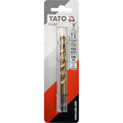 Vrták na kov TITAN 1/4" 7,5mm