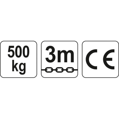 Zvedák řetězový 0,5t