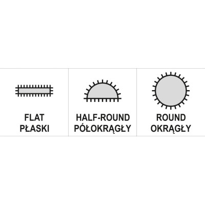 Sada pilníků jehlových diamantových 4 x 160 mm 3 ks