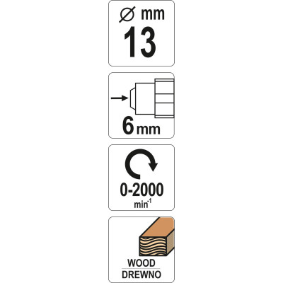 Hrotová rašple na dřevo 13 mm