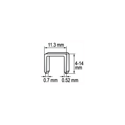 Spona do sešívačky 10 x 11,2 mm 1000 ks