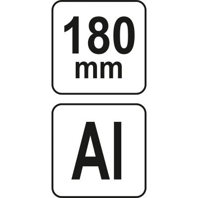 Tesařský trojúhelník hliníkový 180mm