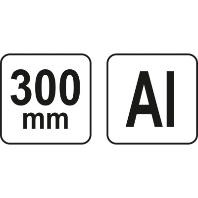 Tesařský trojúhelník hliníkový 300mm