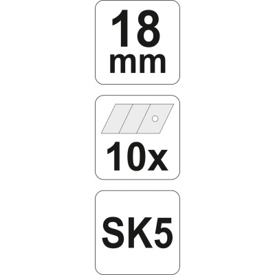 Ostří lomené náhradní 18 x 0,4 mm 10 ks