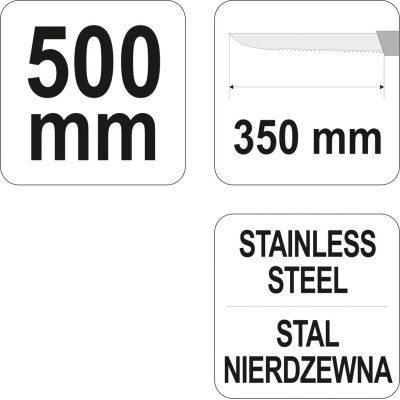 Nůž k řezání stavebních izolačních hmot 500 mm