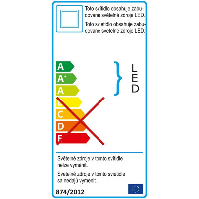 Stropní LED svítidlo do podhledu, 300x300x15mm, 18W, 80LED, 1150lm