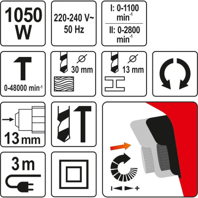 Vrtací kladivo 1050W