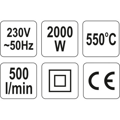 Pistole opalovací 2000 W