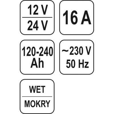 Nabíječka 16A 12/24V