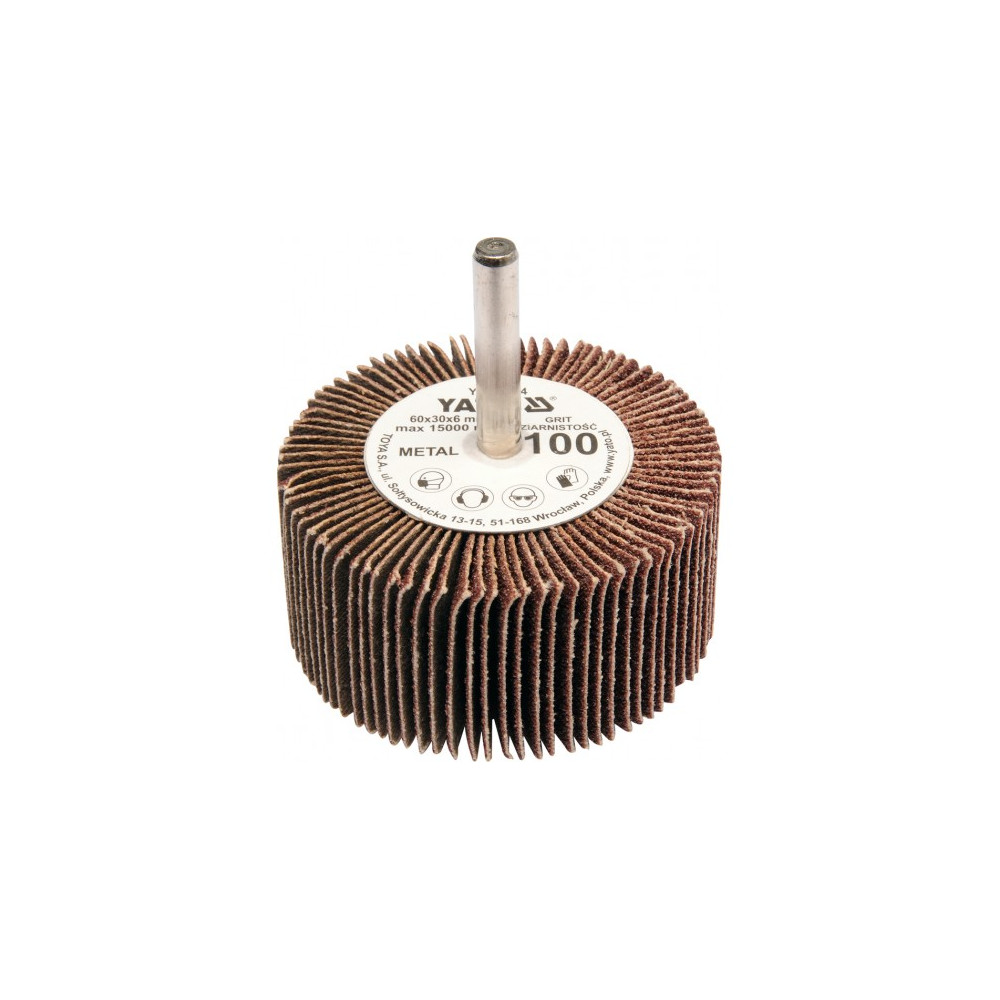 Kotouč lamelový radiální 60x30 P-80 s hřídelí 6 mm