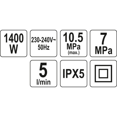 Vysokotlaký čistič 1400W 105BAR