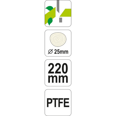 Nůžky zahradnické 220mm (průměr do 25mm) šikmý stříh