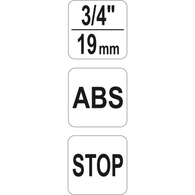 Rychlospojka hadicová 3/4", ABS plast,stop ventil,19mm