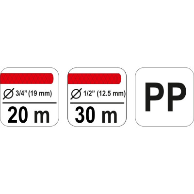 Stojan navíjecí na zahradní hadici 3/4" 20m / 1/2" 30m