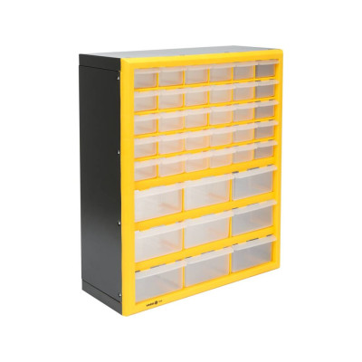 Organizér se zásobníky, 39 zásuvek, 475 x 380 x 160 mm