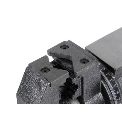 Dílenský svěrák s otočným tělem a základnou, 125 mm - HT300155