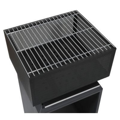 Ohnisko CUBE s mriežkou 74cm