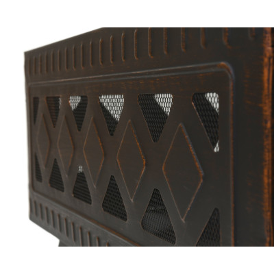 Ohnisko SQUARE copper patina s poklopom
