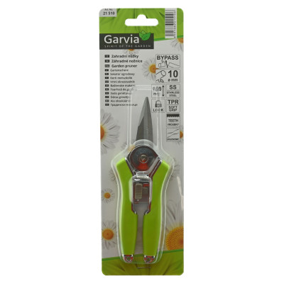 Nůžky zahradní úzké s vroubky 160mm bypass