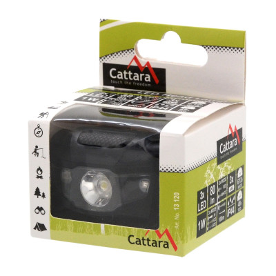 Čelovka LED 80lm čierna