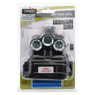 Čelovka LED 400lm (1x XM-L+2x XP-E)