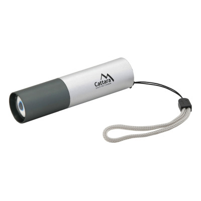 Svietidlo vreckový LED 120lm ZOOM nabíjací SILVER