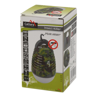 Svietidlo PEAR ARMY nabíjacie + lapač hmyzu