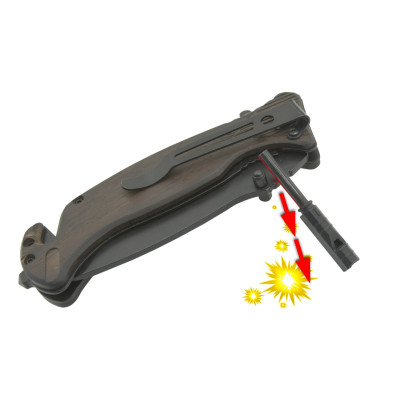 Nôž zatvárací BLACK BLADE s poistkou 21,7cm
