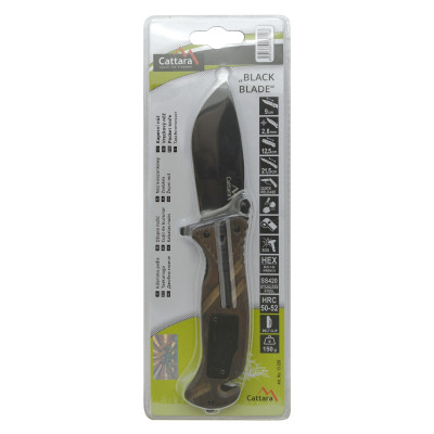 Nôž zatvárací BLACK BLADE s poistkou 21,7cm