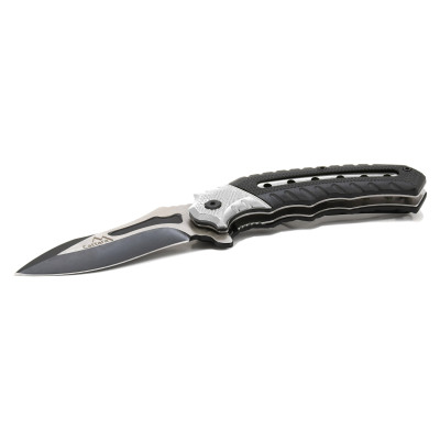 Nůž zavírací COBRA 20cm s pojistkou stříbrná-černá