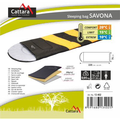 Spací vak dekový SAVONA 10°C