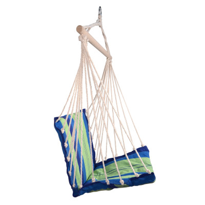 Hojdacia sieť na sedenie 95x50cm modro-zelená