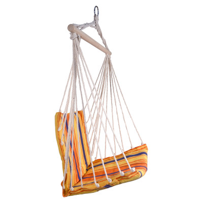 Hojdacia sieť na sedenie 95x50cm červeno-oranžová