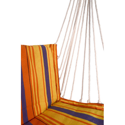 Hojdacia sieť na sedenie 95x50cm červeno-oranžová