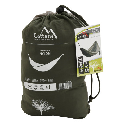 Hojdacia sieť NYLON 275x137cm zeleno-hnedá