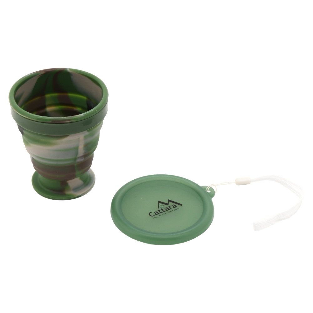 Silikónový skladací kelímok ARMY 200ml