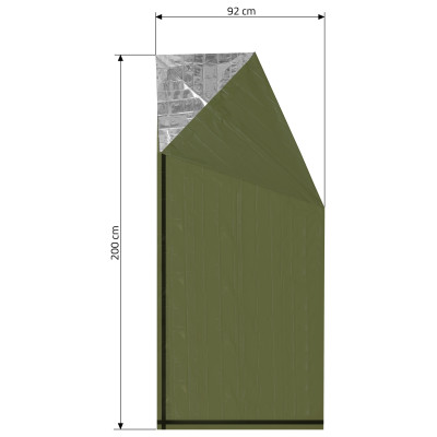 Izotermická fólia SOS zelená valec 200x92cm