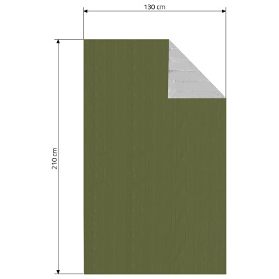 Izotermická fólia SOS zelená 210x130cm