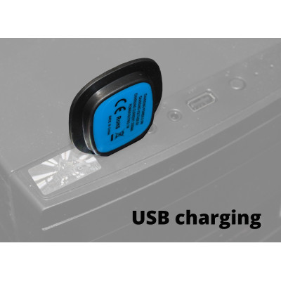Čiapka BLACK s LED svietidlom USB nabíjanie
