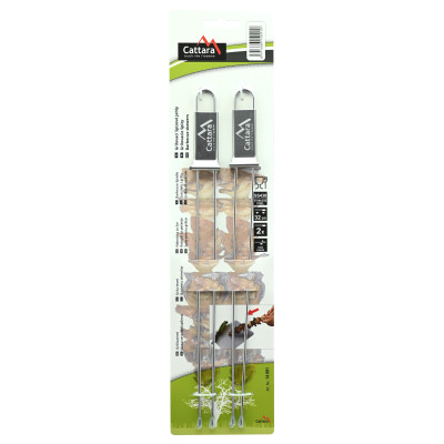Grilovacie špízy dvojité, 32 cm, súprava 2ks