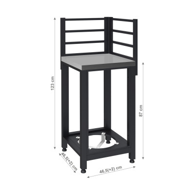 Modul rohový TORINO 3 pro venkovní kuchyň 47x47x123cm