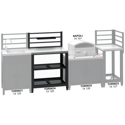 Modul stůl TORINO 4 pro venkovní kuchyň 80x47x123cm
