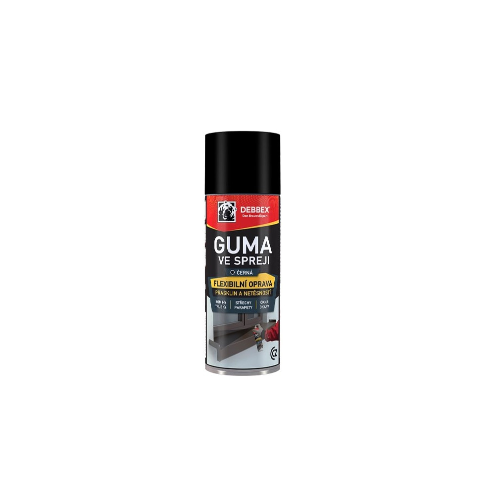DEBBEX - Guma ve spreji 400ml - černá